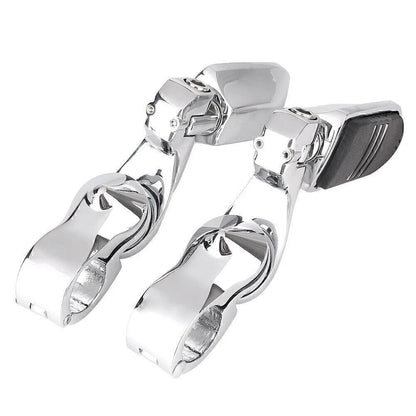 1-1/4" Adjustable Engine Guard Highway Foot Pegs for Harley