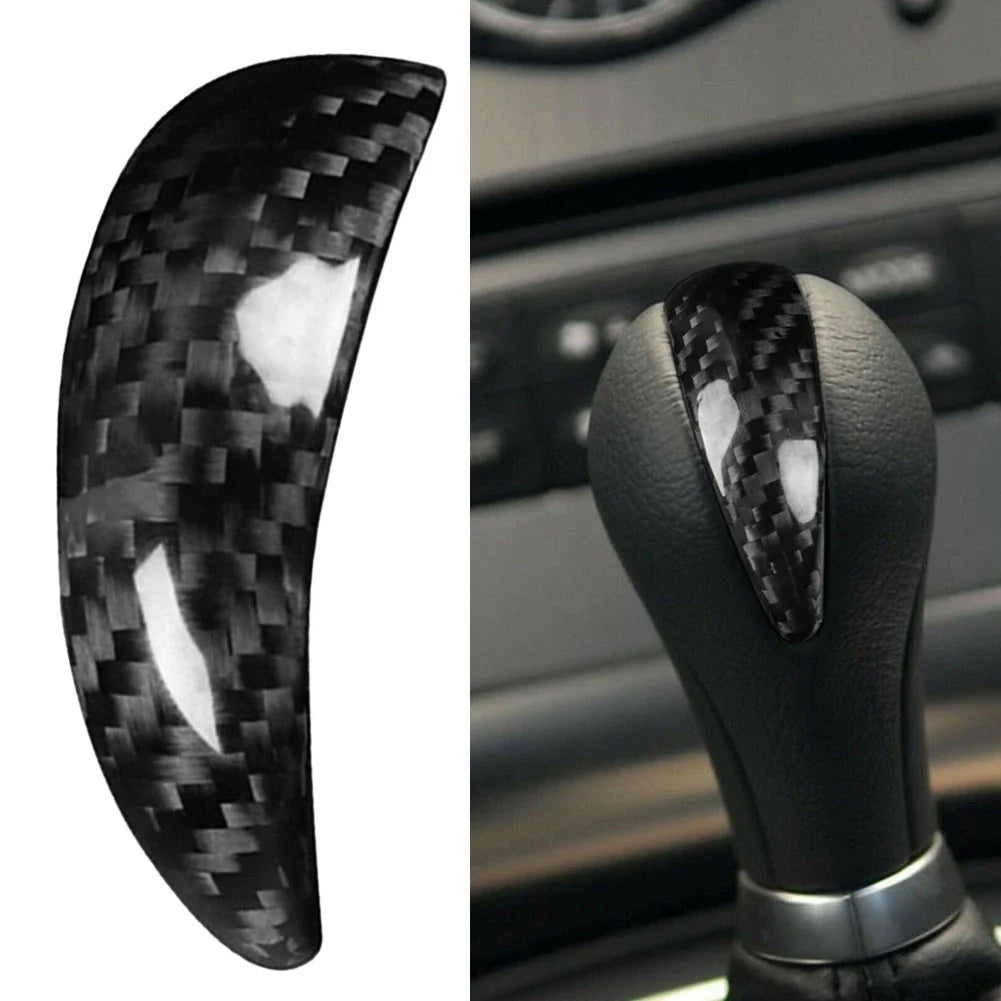 Black Carbon Fiber Shift Knob Cover for Infiniti G37 G35 QX50 QX70 FX35