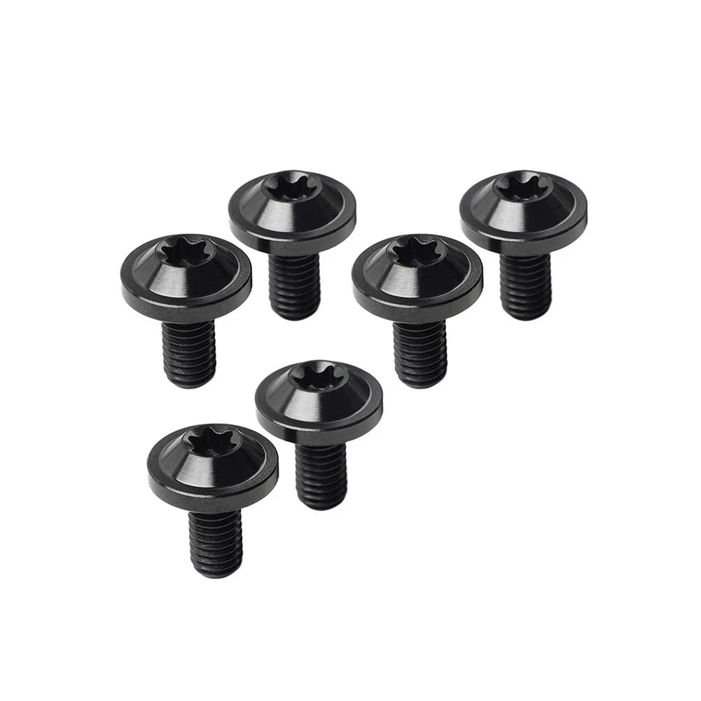 6 x Universal Titanium M5x15mm Torx Head Bolts for Bike Motor