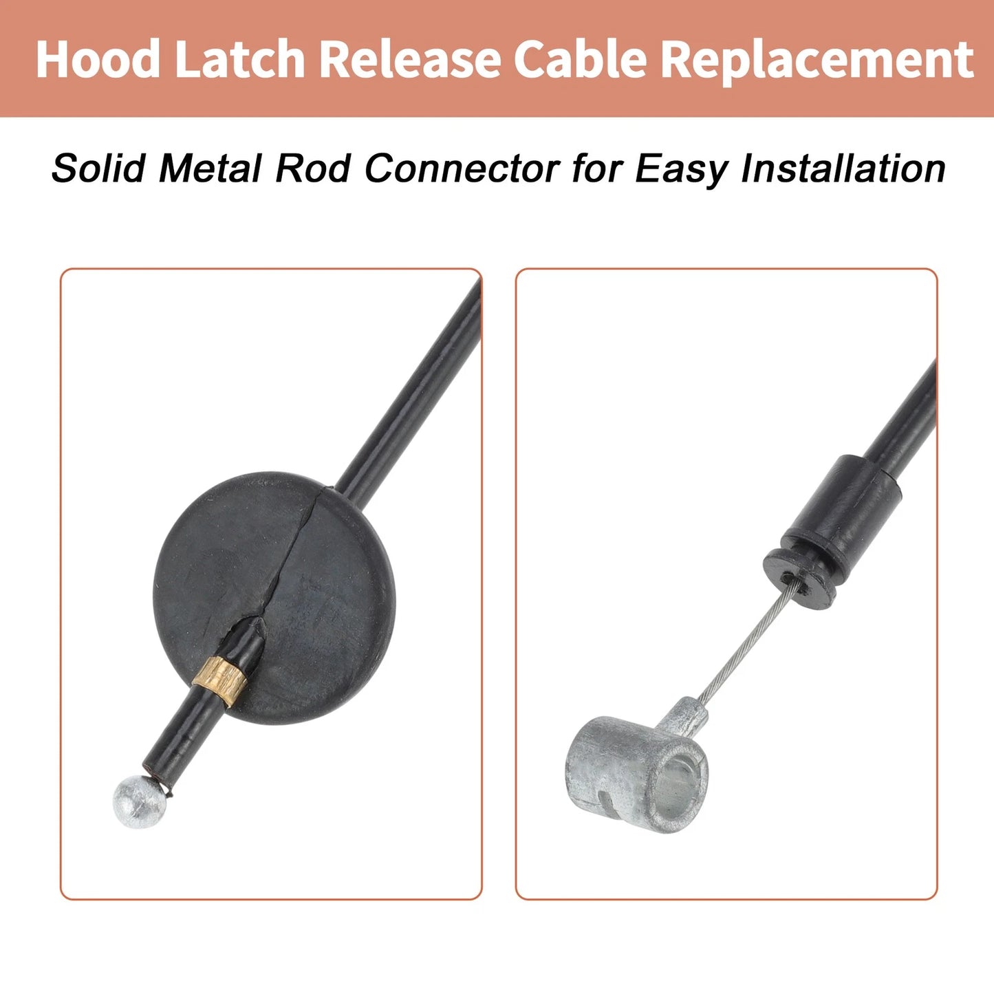Front Hood Release Cable for Volkswagen Atlas (2020–2023) 3CM823535