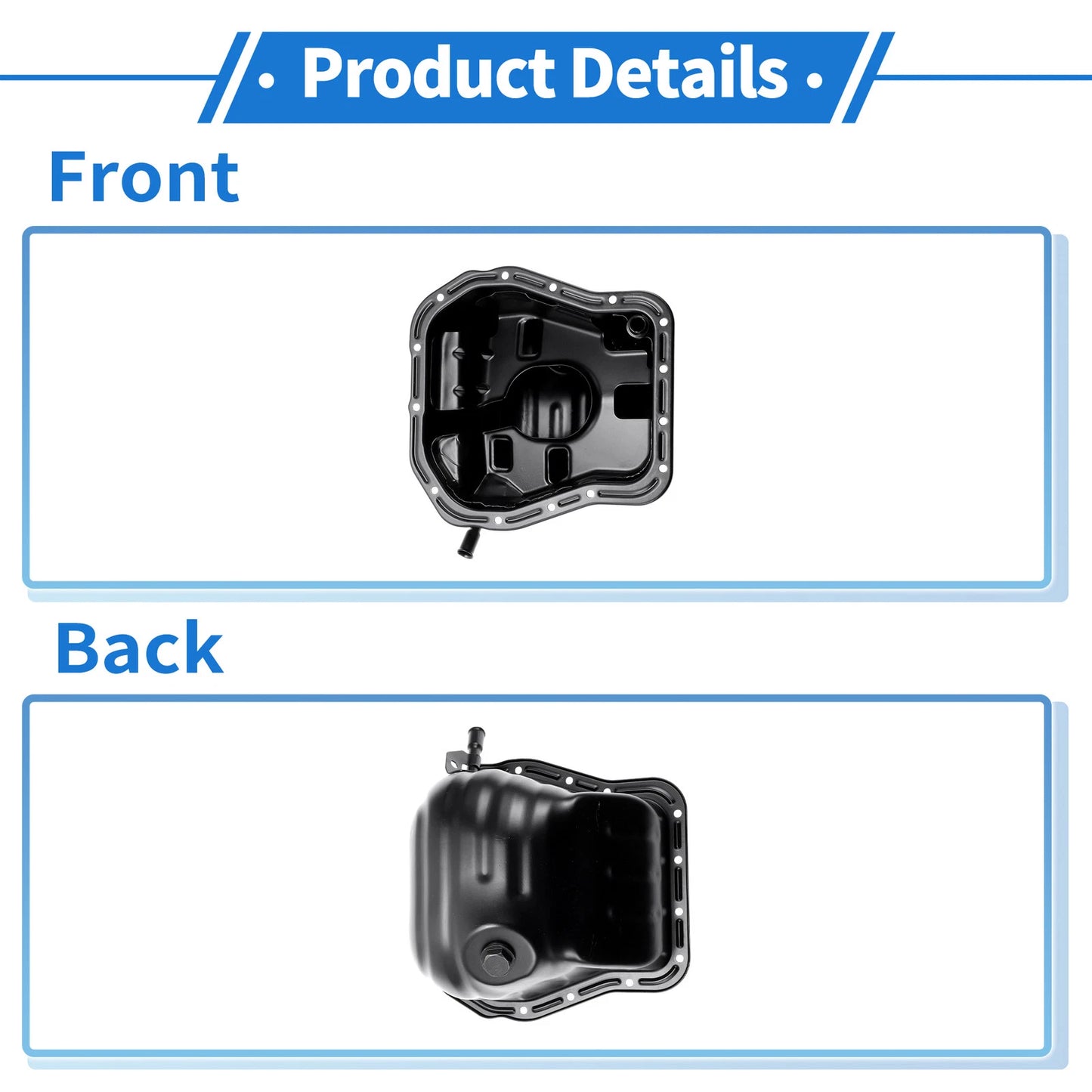 1 Pc Engine Oil Pan No.11109AA093 for Subaru Forester (1999–2005) Iron Black