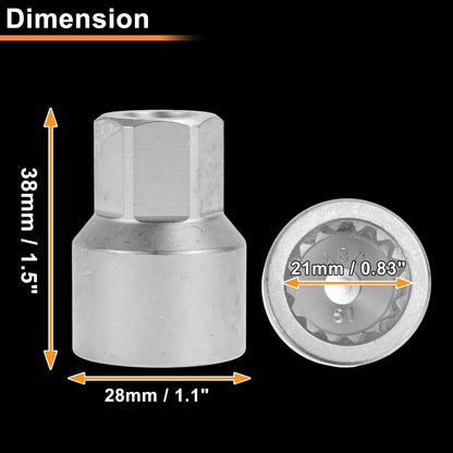 Wheel Lock Lug Nut for VW Touareg (2004–2010) - ABC51/15Pt