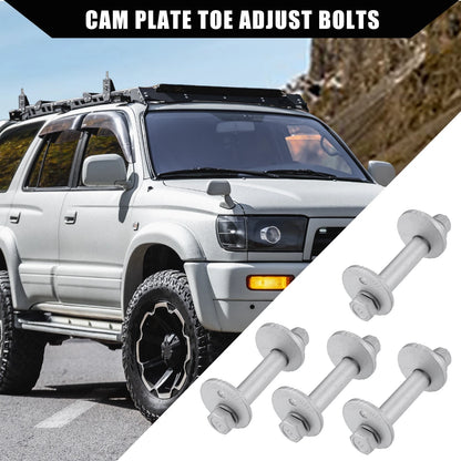Set of 4 Lower Control Cam Plate Toe Adjust Bolts for Toyota 4Runner (1995–2004)