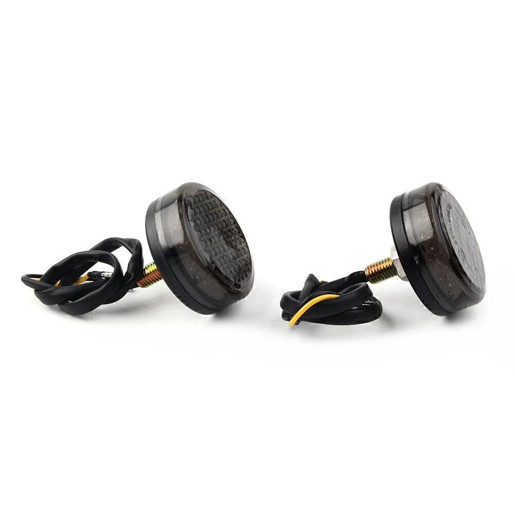 12V LED Round Smoke Turn Signal Indicator Light for Car (No Year Specified)