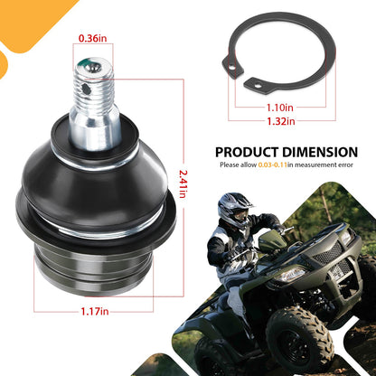 Set of 4 Upper and Lower Ball Joints for Suzuki KingQuad AXi 4x4 (2008–2023)