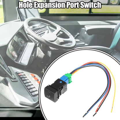 Hole Expansion Port Switch with Wire for Toyota Vehicles (1 Pcs)