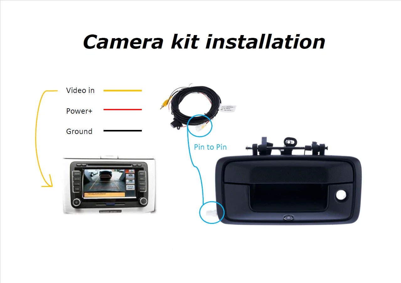 Tailgate Handle with Camera Kit & Keyhole for Mazda BT-50 UP/UR (2011–2020)