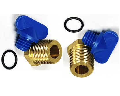 2Pcs Exhaust Manifold Drain Plug Kit for Volvo Penta 4.3 5.0 5.7 7.4 8.2L