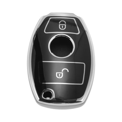 TPU Silicone Car Key Case for Mercedes-Benz (2 Buttons)