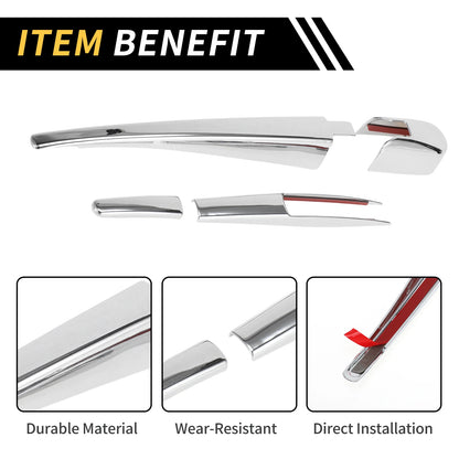 Set of 2 Rear Window Wiper Arm Blades Cover for Jeep Wrangler JL (2018–2023)