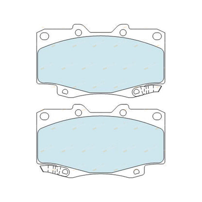 Set of 4 Bendix HD Front Disc Brake Pads for Hilux (2005–2016)