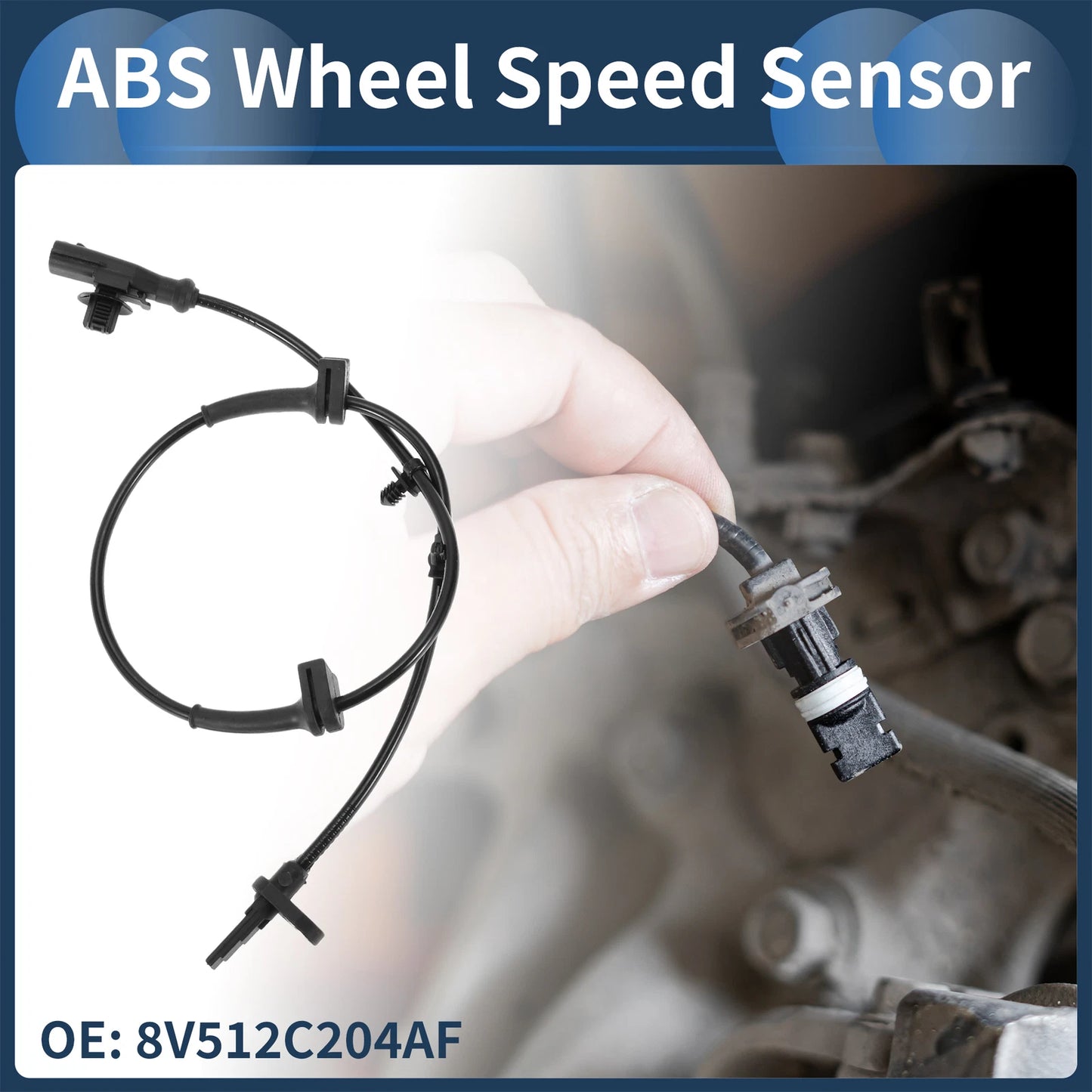 ABS Wheel Speed Sensor No. 8V512C204AF for Ford Fiesta (2009–2013) Front