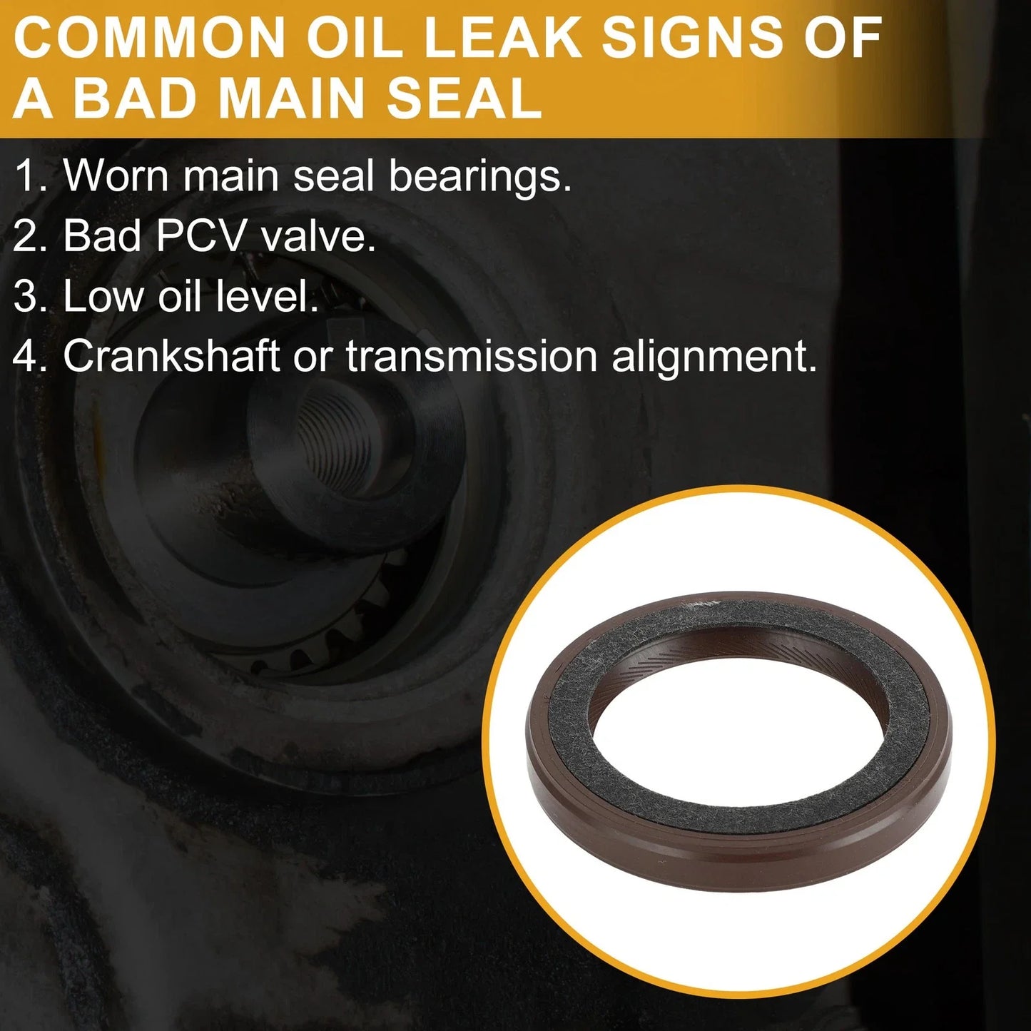Crankshaft Oil Seal for CHEVROLET S10, GMC S15 (1994-2004)