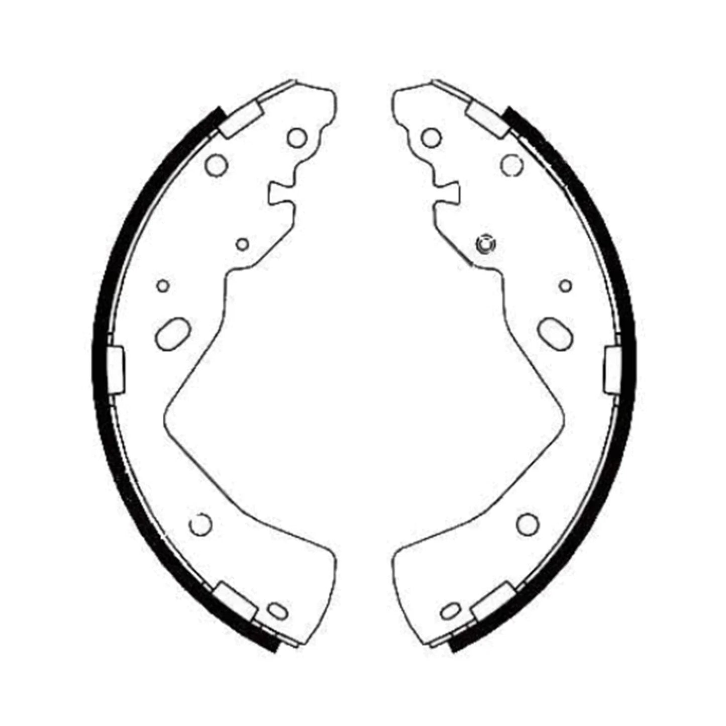Rear Brake Drum Shoes for Nissan Navara D23 NP300 (2015-2018)