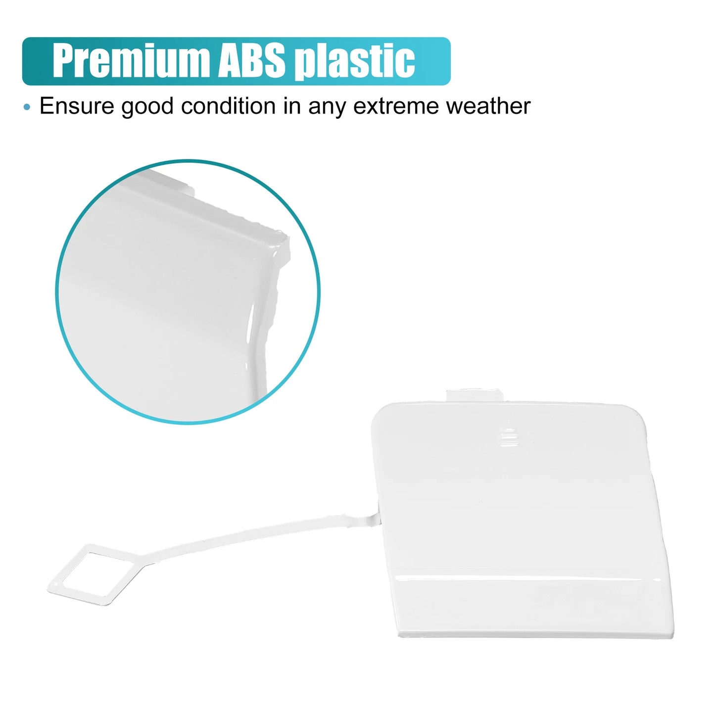 Rear Bumper Tow Hook Cap for Mercedes Benz E-Class W212 (2009–2016) No.A2128850726 White