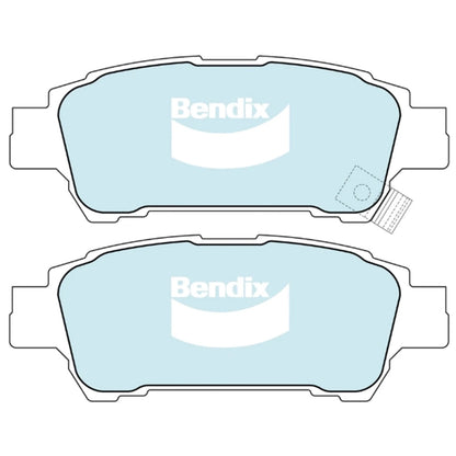 Set of 4 Bendix Rear Disc Brake Pads for Toyota Avensis (2001–2010)