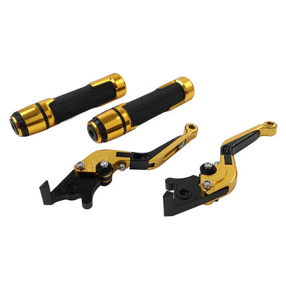 Gold Extendable Brake Clutch Levers Grip Set for Honda ADV150 (2019-2020)