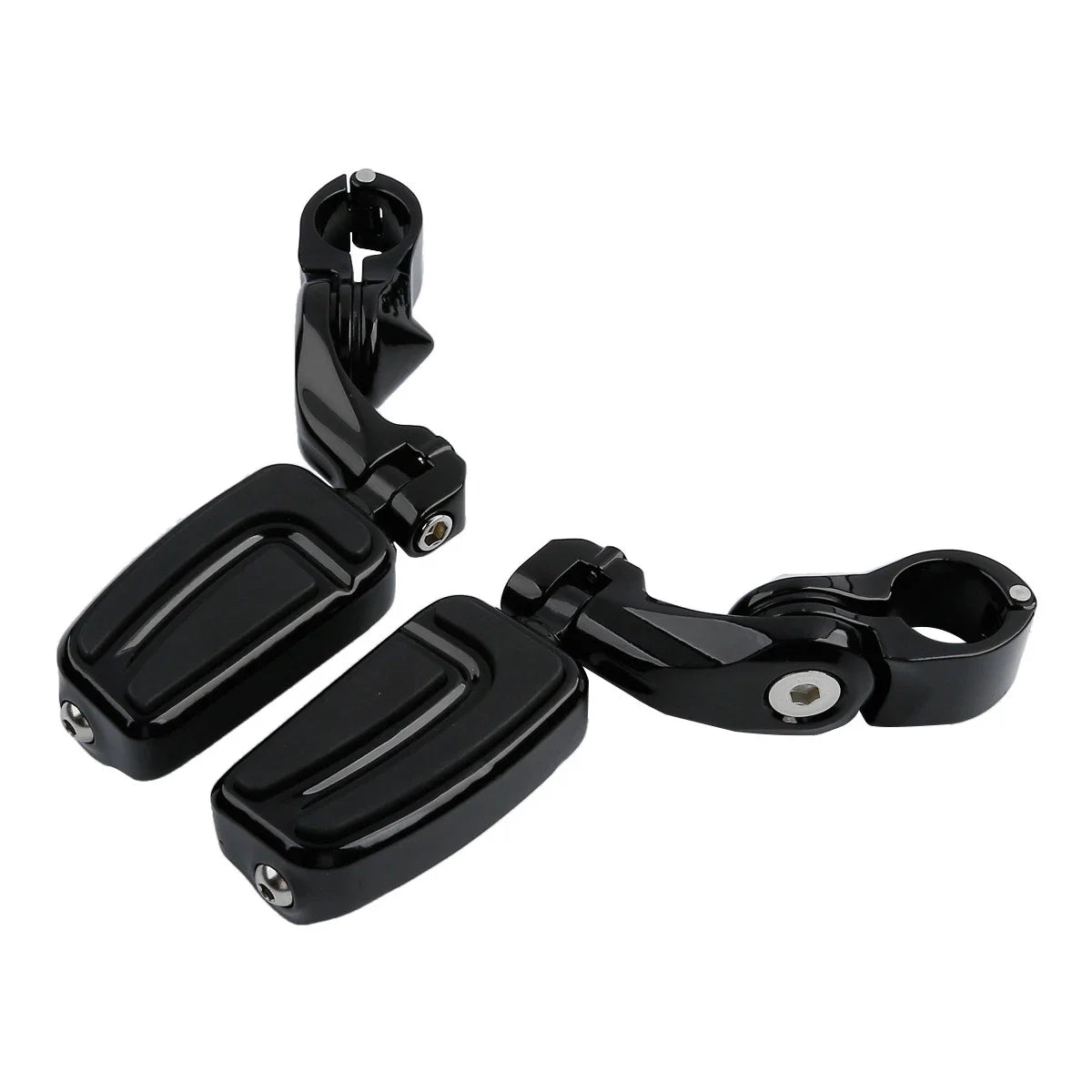 1.25" 32mm Highway Short Angled Mount Foot Pegs for Harley Softail Deluxe