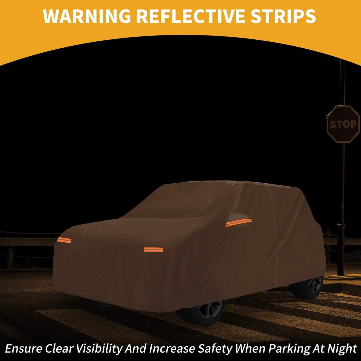 Car Cover Waterproof All Weather for BMW Mini Cooper 4DR Orange (2002-2021)