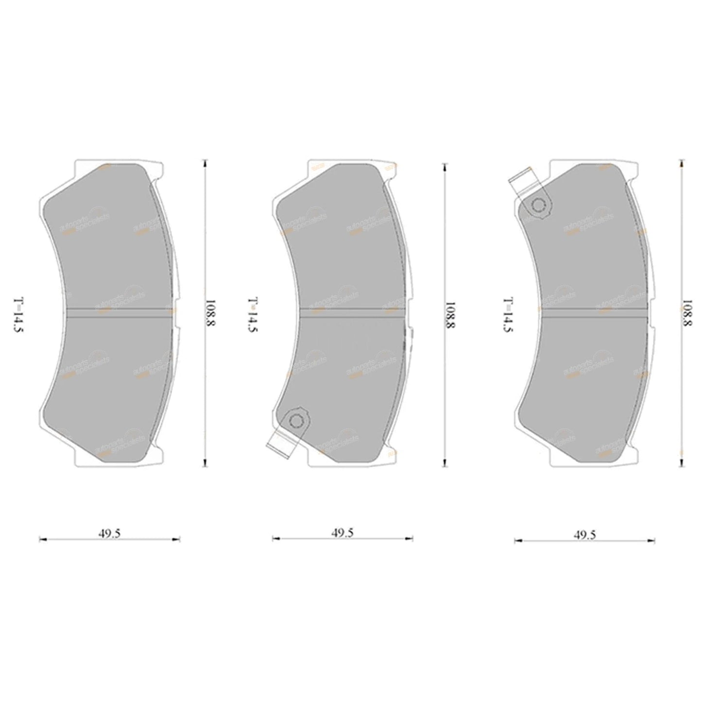 Front Disc Brake Pads for Suzuki Baleno (1995–2002)