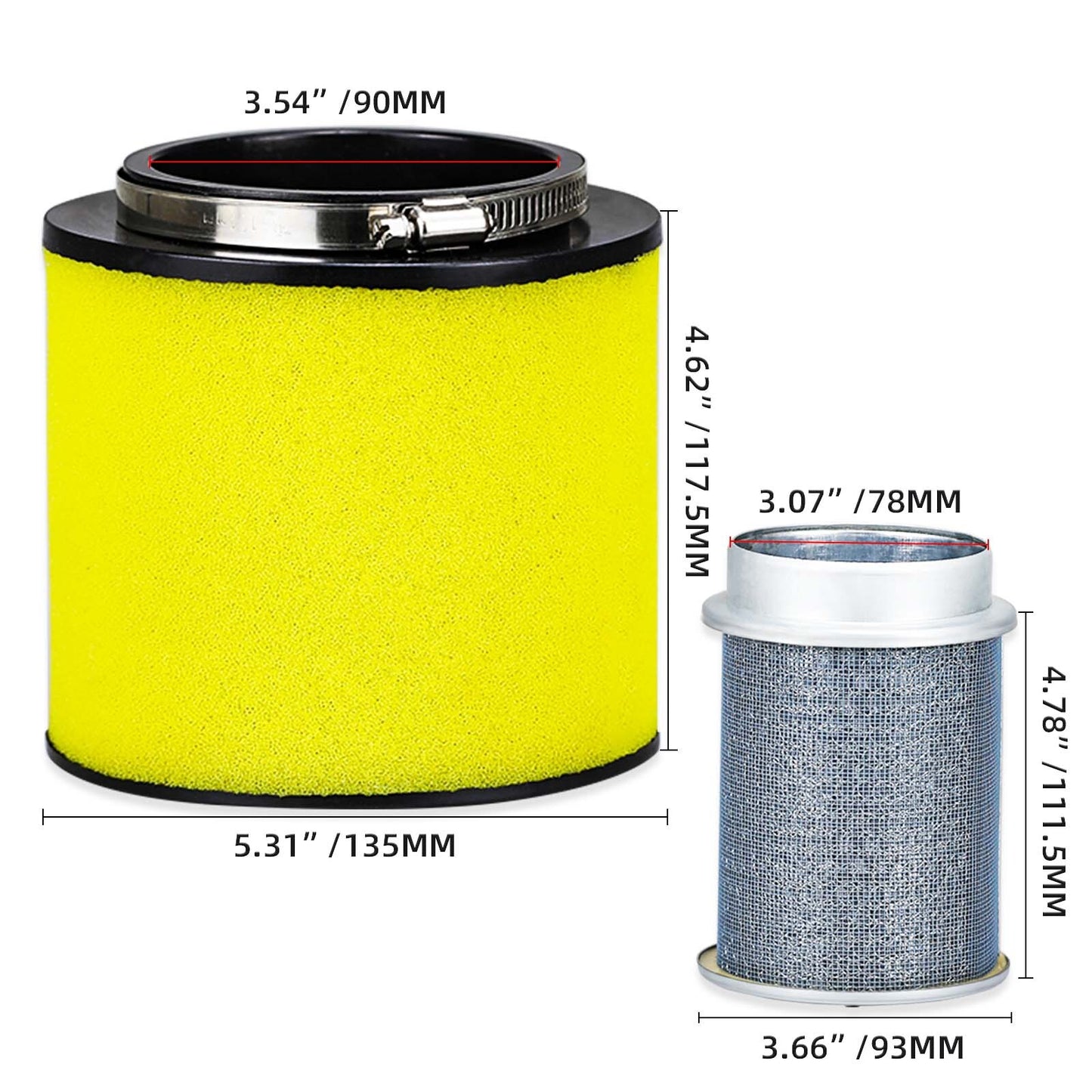 Air Filter & Cleaner for Honda TRX400EX TRX400X (1999–2014)