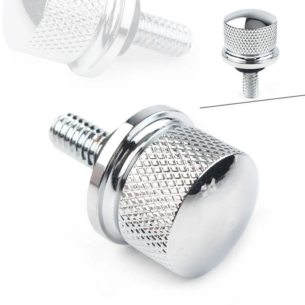 Rear Seat Bolt Screw 6mm Aluminum Chrome for Harley Touring Street Glide (1996-2015)