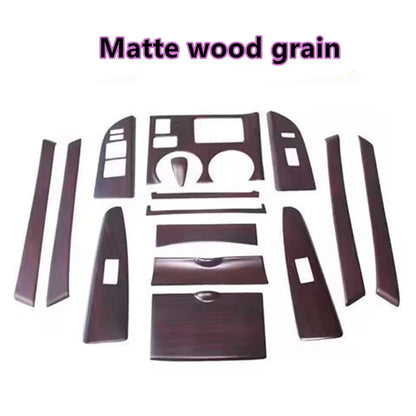 Matte Woodgrain Console Shift Panel Trim Cover for Toyota Highlander(2008–2013)