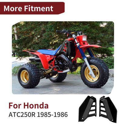 Set of 2 Black Radiator Shrouds for Honda ATC250R (1985–1986)