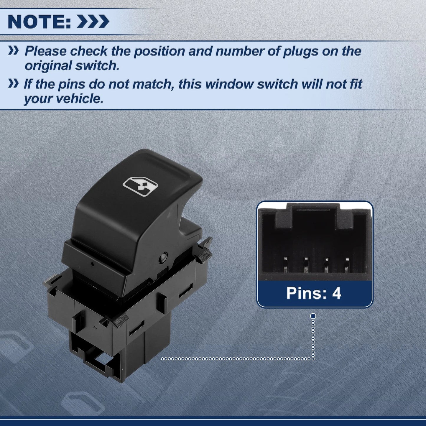 Power Window Switch for VW Passat B8 (2015–2021)