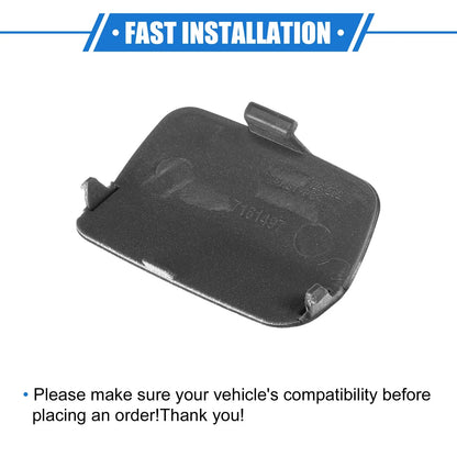 Tow Hook Eye Hole Cover Cap for BMW 3-Series (2007 - 2010) White Rear Right