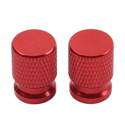 Set of 4 Yellow Tire Valve Stem Dust Caps for Universal Fit