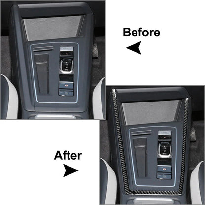 Black Interior Gear Shift Side Frame Trim for Volkswagen Golf MK8 (2021-2023)