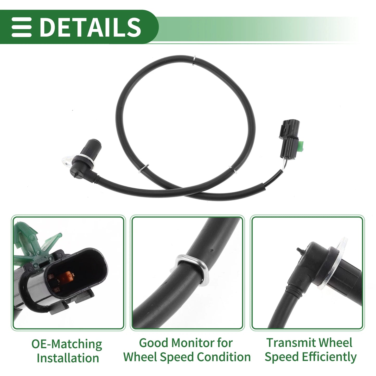 ABS Wheel Speed Sensor No. 4670A255 for Mitsubishi Montero IV (2006–2016)