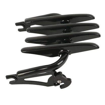 Black Stealth Luggage Rack w/ Docking Hardware for Harley Touring (2009-2013)
