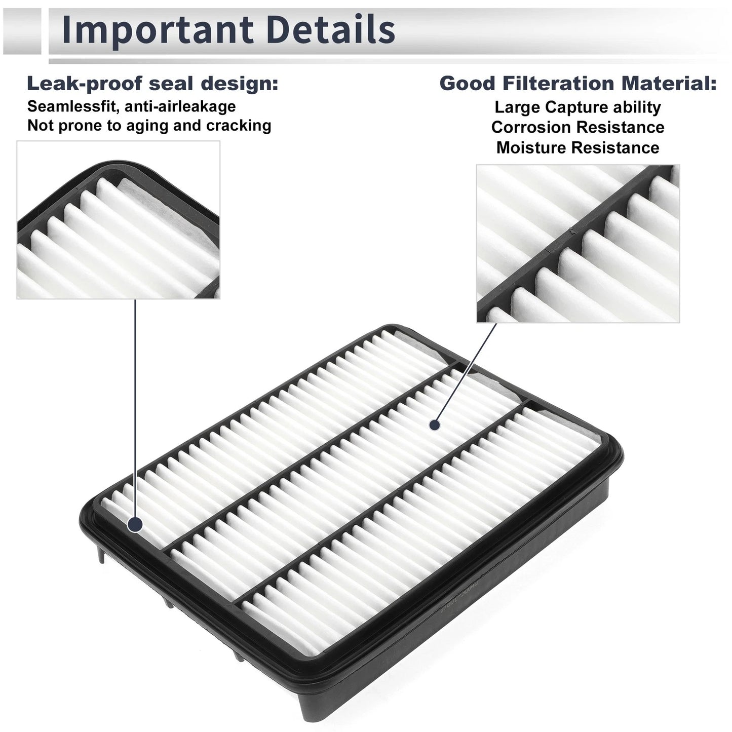 Engine Air Filter No. 1780150040 for Lexus LX470 (1998–2009)