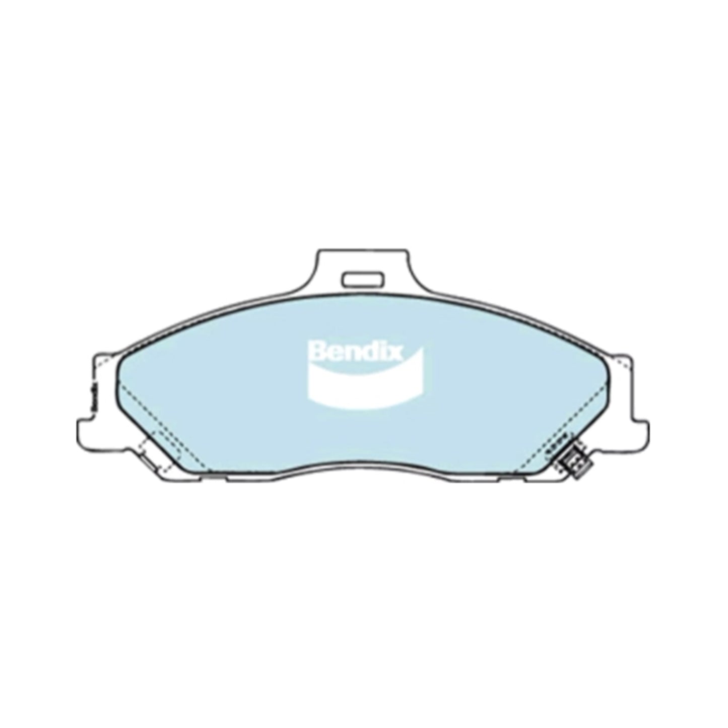 Set of 4 Bendix HD Front Disc Brake Pads for Ford Ranger (2006–2009)