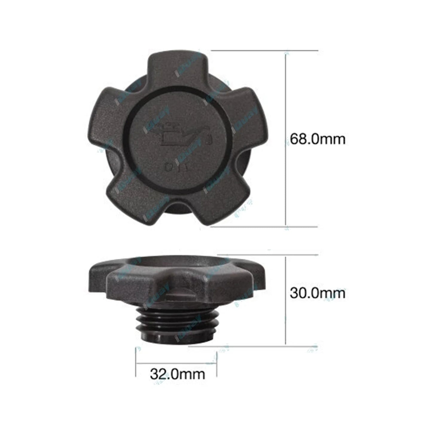 Engine Oil Filler Cap for Nissan Patrol MQ MQ / MK 4.0L 6 cyl P40 1980~1987