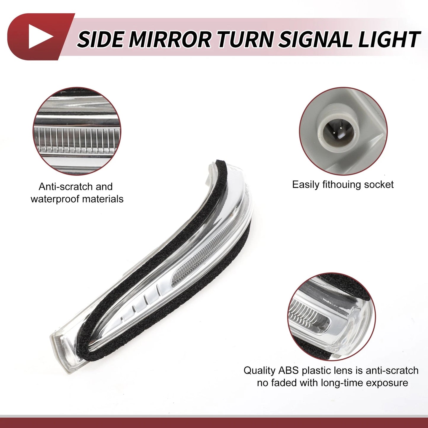 LED Turn Signal Light for Hyundai Santa Fe (2013–2016) Left No. 876132W000