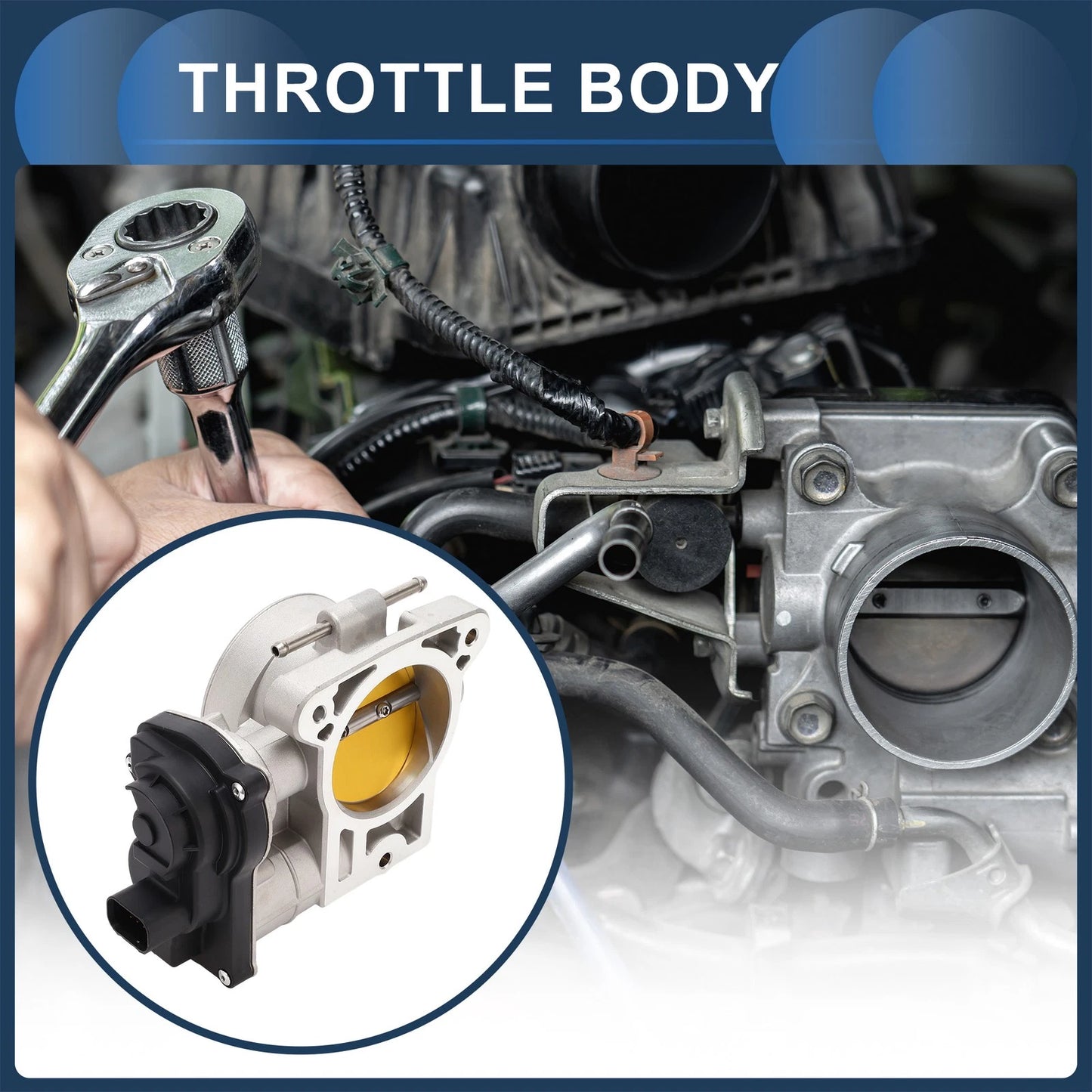 Throttle Body for Chevy Avalanche, Express, Silverado (2001–2013) - 12679525/12570800