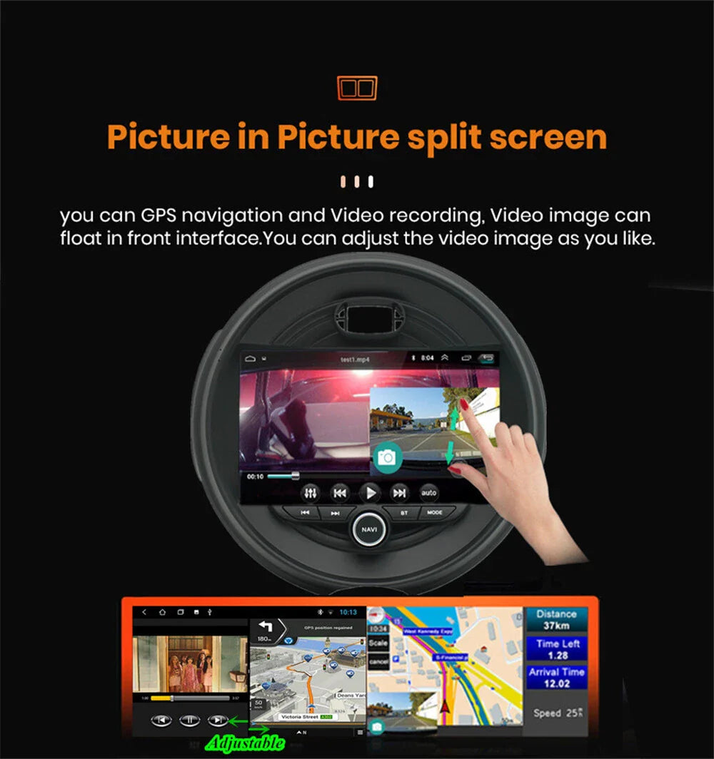 9" Head Unit Carplay 4GB + 32GB GPS for BMW Mini Cooper F55 F56 (2014-2021)