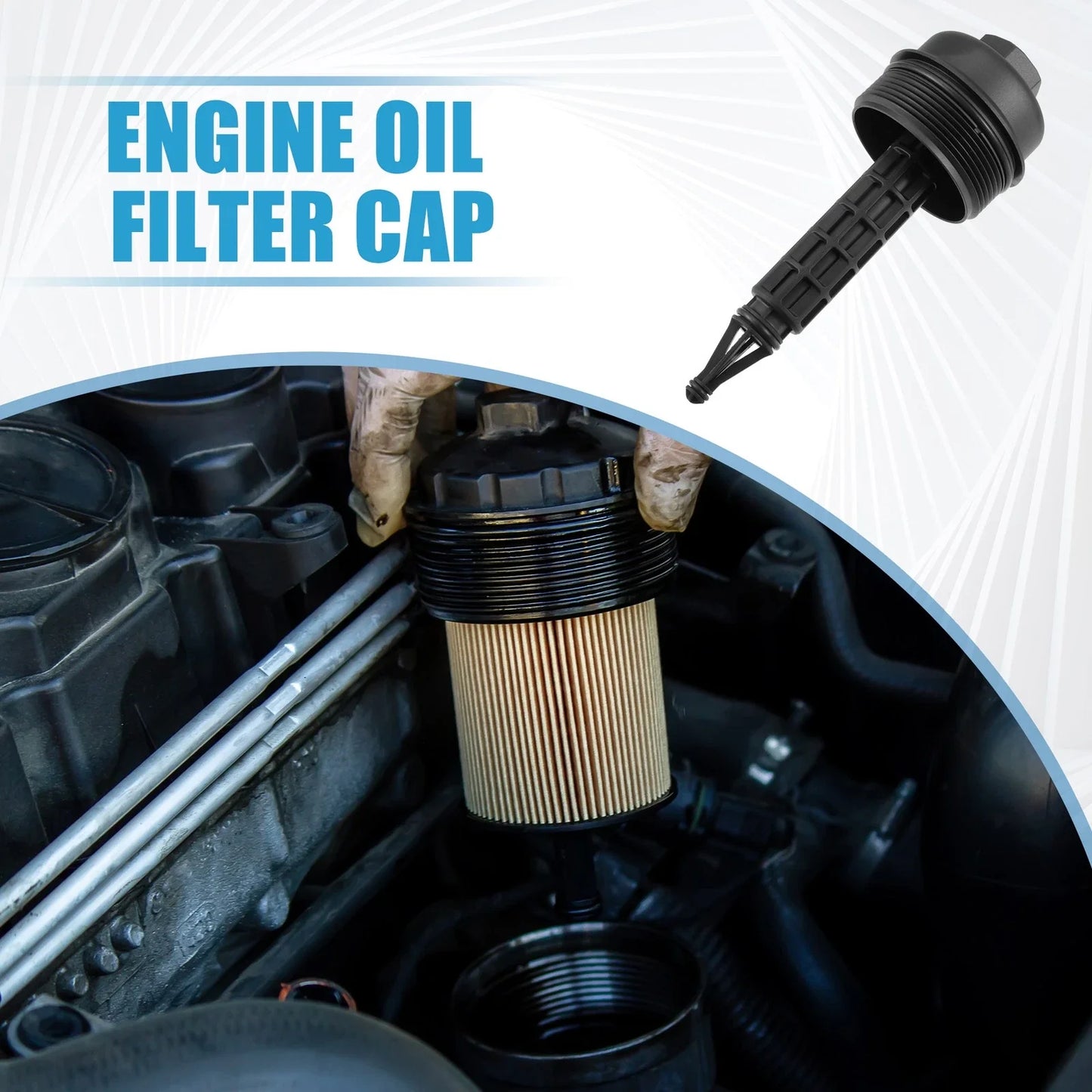 Engine Oil Filter Housing Cover Cap for BMW E46 320d (2001-2005)