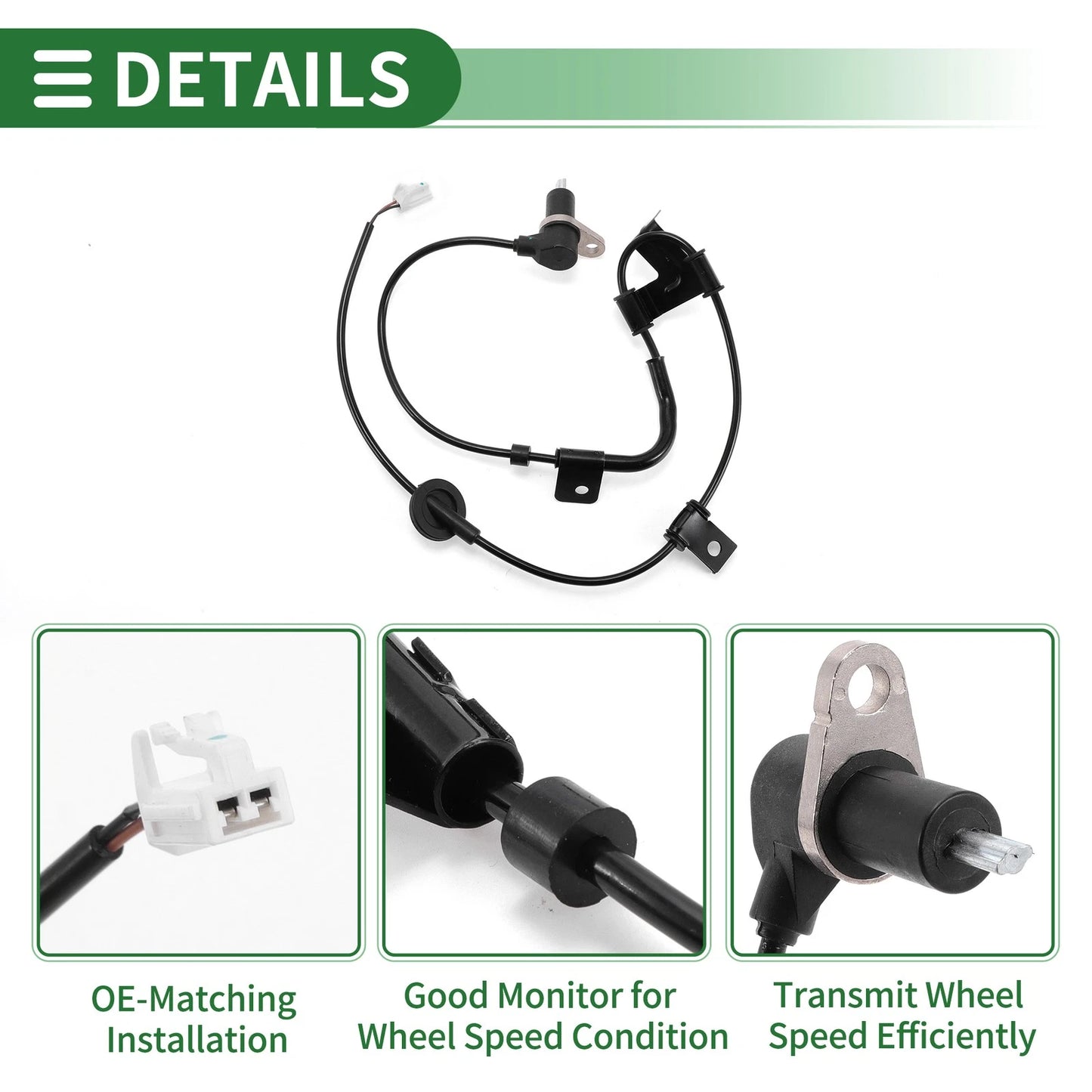 ABS Wheel Speed Sensor No. 9568027501 for Hyundai Tiburon (1999–2001)