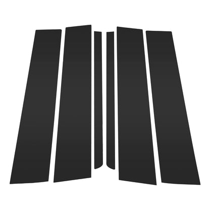 Set of 6 Door Pillar Window Trim for Ford Explorer (2011–2019) Black
