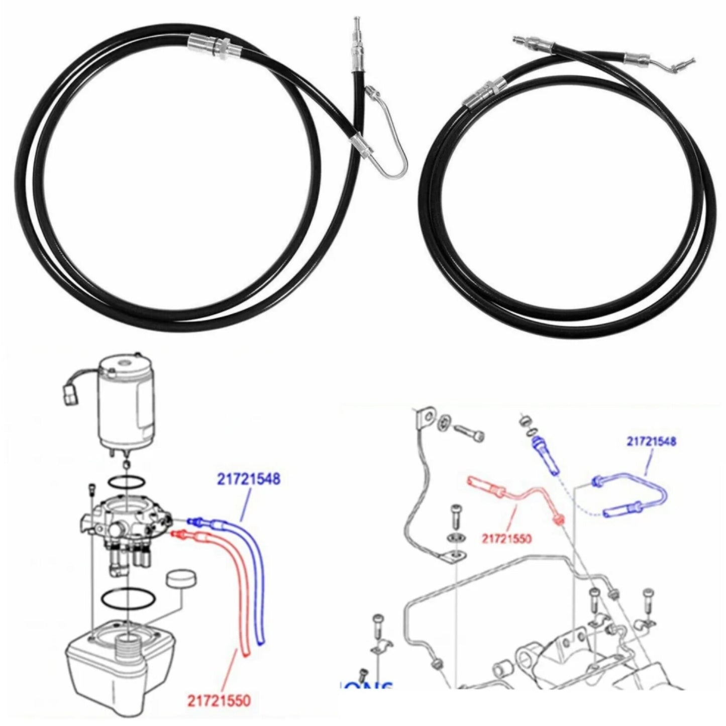 Hydraulic Hose Power Trim Kit for Volvo Penta DPH DPR