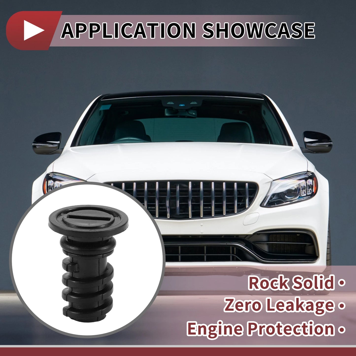 Set of 1 Rubber Oil Drain Plug for Mercedes C63 AMG (2016–2018) No.A0029902017