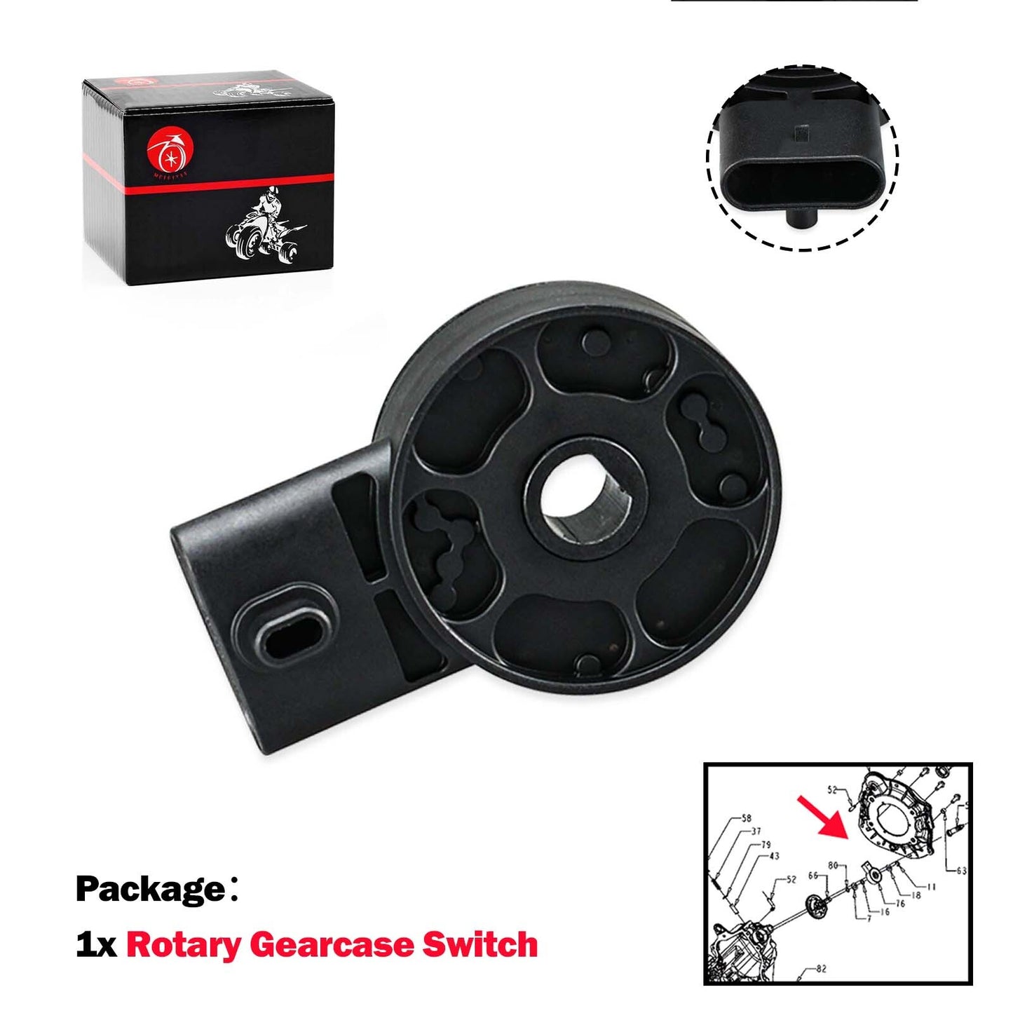 Rotary Gearcase Switch for Polaris Sportsman Ranger Scrambler Hawkeye