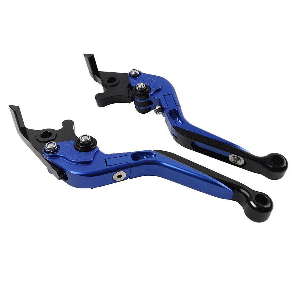 CNC Blue Extendable Brake Clutch Levers for Yamaha YZF R3 R25 MT-03 (15-23)