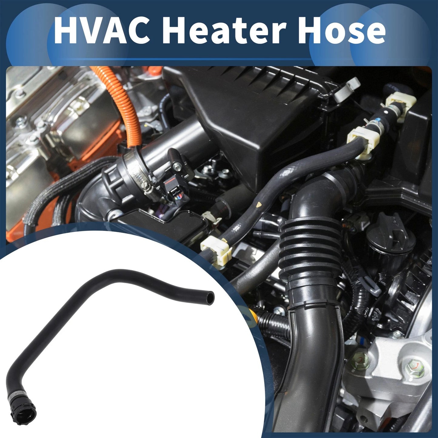 Radiator Hose for BMW E53 X5 3.0i 2001–2006 No. 64218381387 Rubber Black