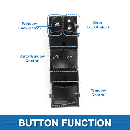 Front Driver Side Power Window Switch for Nissan Murano (2015–2024) No. 254015AB0A