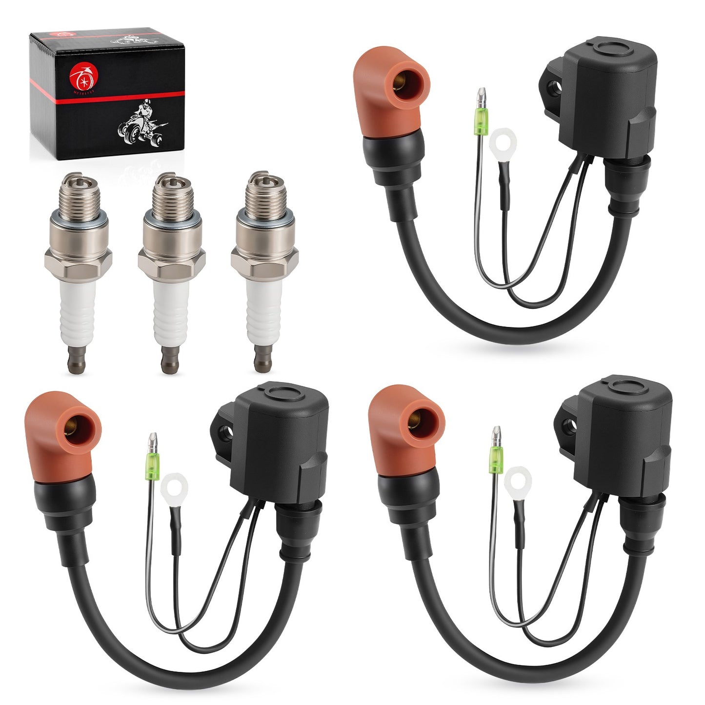 3X Ignition Coil Kit for Yamaha 90hp 90 TL/XLR (1992–2009)